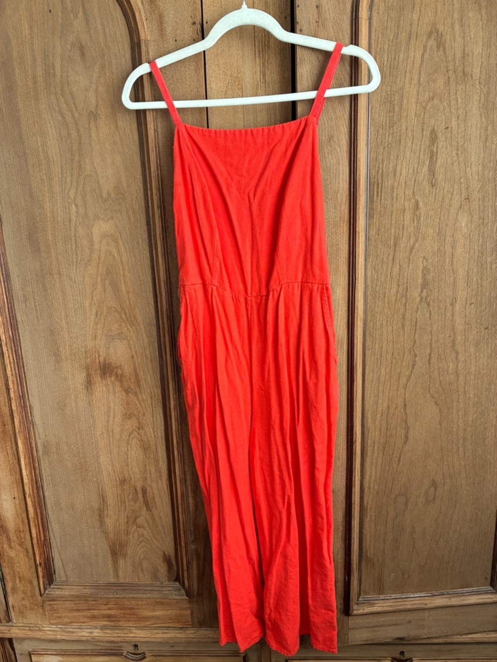 Old Navy Red Spaghetti Strap Jumpsuit